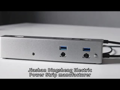 Metalowy 6 Wylot Ochrona przed prądem prądowym Paska zasilania, montaż wielokrotnego gniazda