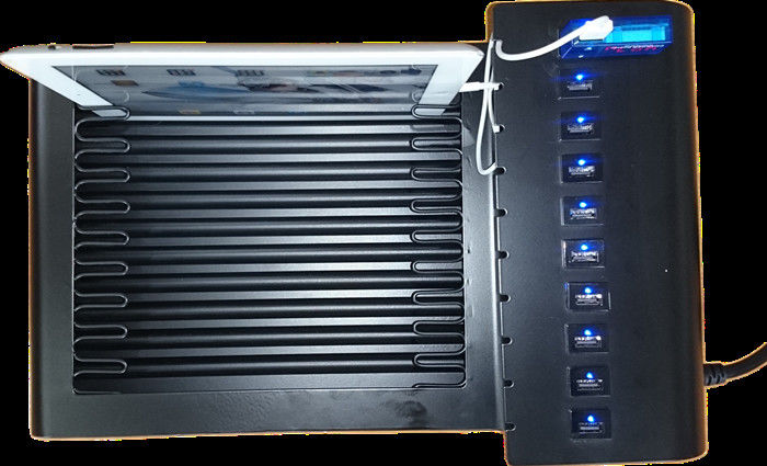 Stacja ładująca USB ze stali nierdzewnej z 10 portami dla urządzeń elektronicznych / iPada / telefon komórkowy