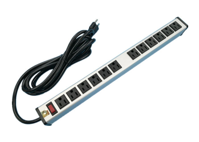 12 Plug Multi Outlet Listwa zasilająca Listwa przeciwprzepięciowa, 12 przedłużaczy listwy zasilającej Lista UL