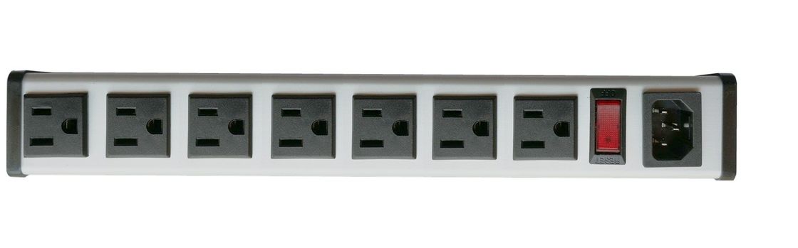 Seria SFC-IEC-A1B 5 do 14 "15Amp metalowa listwa zasilająca z 7 końcówkami