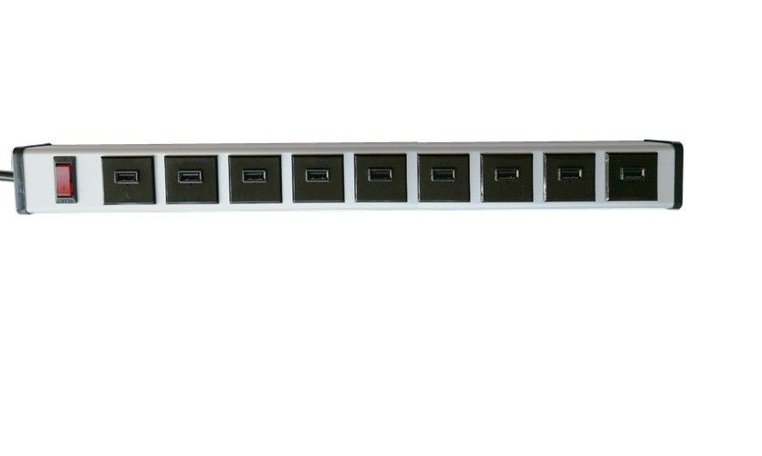 Wielokrotna 9-portowa listwa zasilająca USB Zabezpieczenie zwarciowe ETL FCC CE