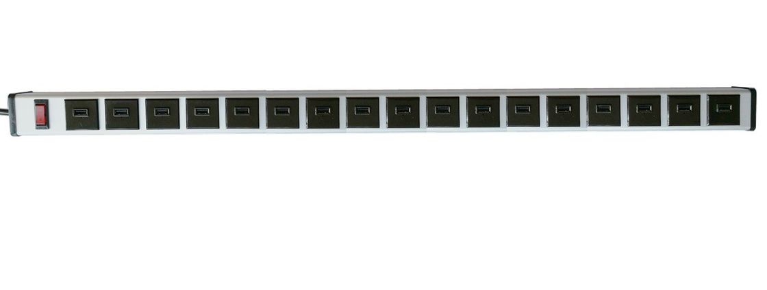 100-250VAC 17 Port 2.0 USB Charging listwa zasilająca dla iPhone iPad Tablety Telefon