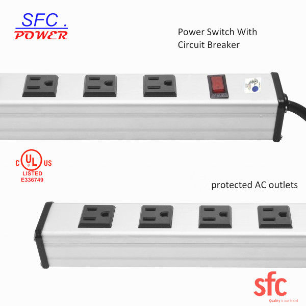 Heavy Duty Slim Multi Outlet Listwa zasilająca, przedłużacz z wtyczką z wieloma gniazdkami