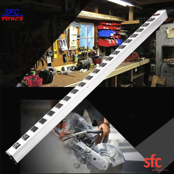 Heavy Duty Slim Multi Outlet Listwa zasilająca, przedłużacz z wtyczką z wieloma gniazdkami