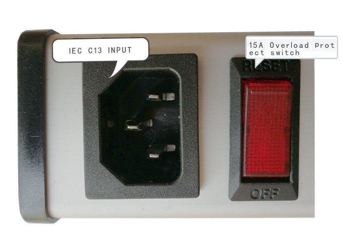 Lista UL C-UL Zabezpieczenie przeciwprzeciążeniowe IEC 9Way 15a Gniazda zasilania Listwa zasilająca PDU
